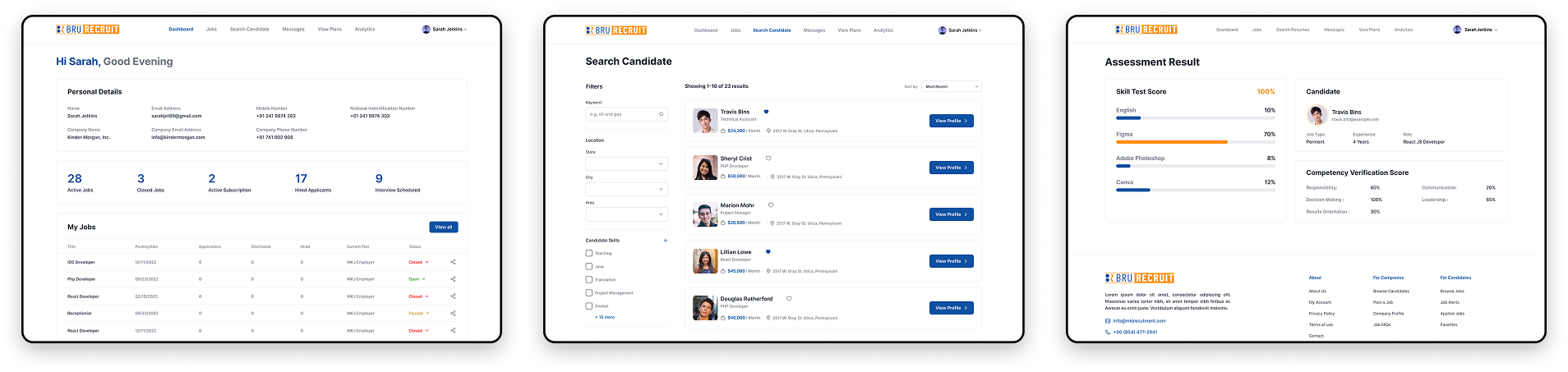 Set of icons illustrating the multi-user collaboration and team management features of the ATS software.